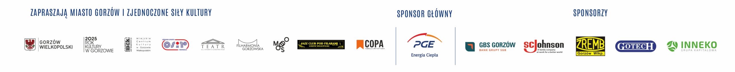 Organizatorzy i sponsorzy DWG 2025